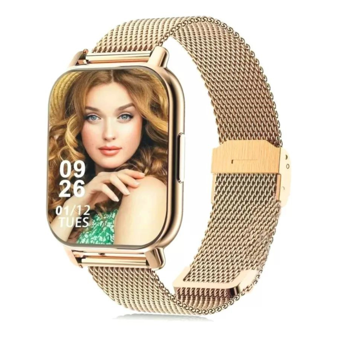 Smartwatch Mujer 1.85'' Reloj Inteligente Mkeojdo Reloj Impermeable Or –  Relojes Inteligentes de Remate